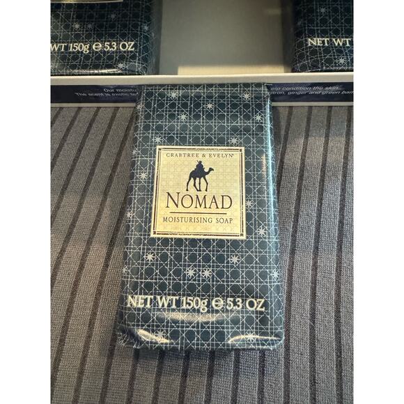 New Crabtree & Evelyn Nomad Moisturising Soap Bars -Set of 3 - 150 G / 5.3 Oz - Picture 5 of 5